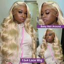 613 Honey Blonde Body Wave Lace Front Wig Premium Quality