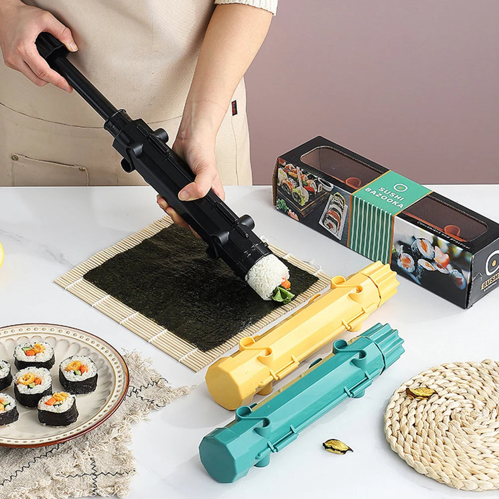 Quick Sushi Maker Bazooka Roller Rice Mold Vegetable Meat Rolling Tool DIY Sushi Making Machine Food Grade Kitchen Sushi Gadgets