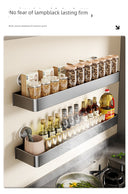 Suction Cup Punch-Free Wall Condiment Hook Rack Storage