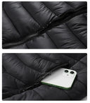 Men Heated Jacket USB Electric Heated Coat for Outdoor Activities