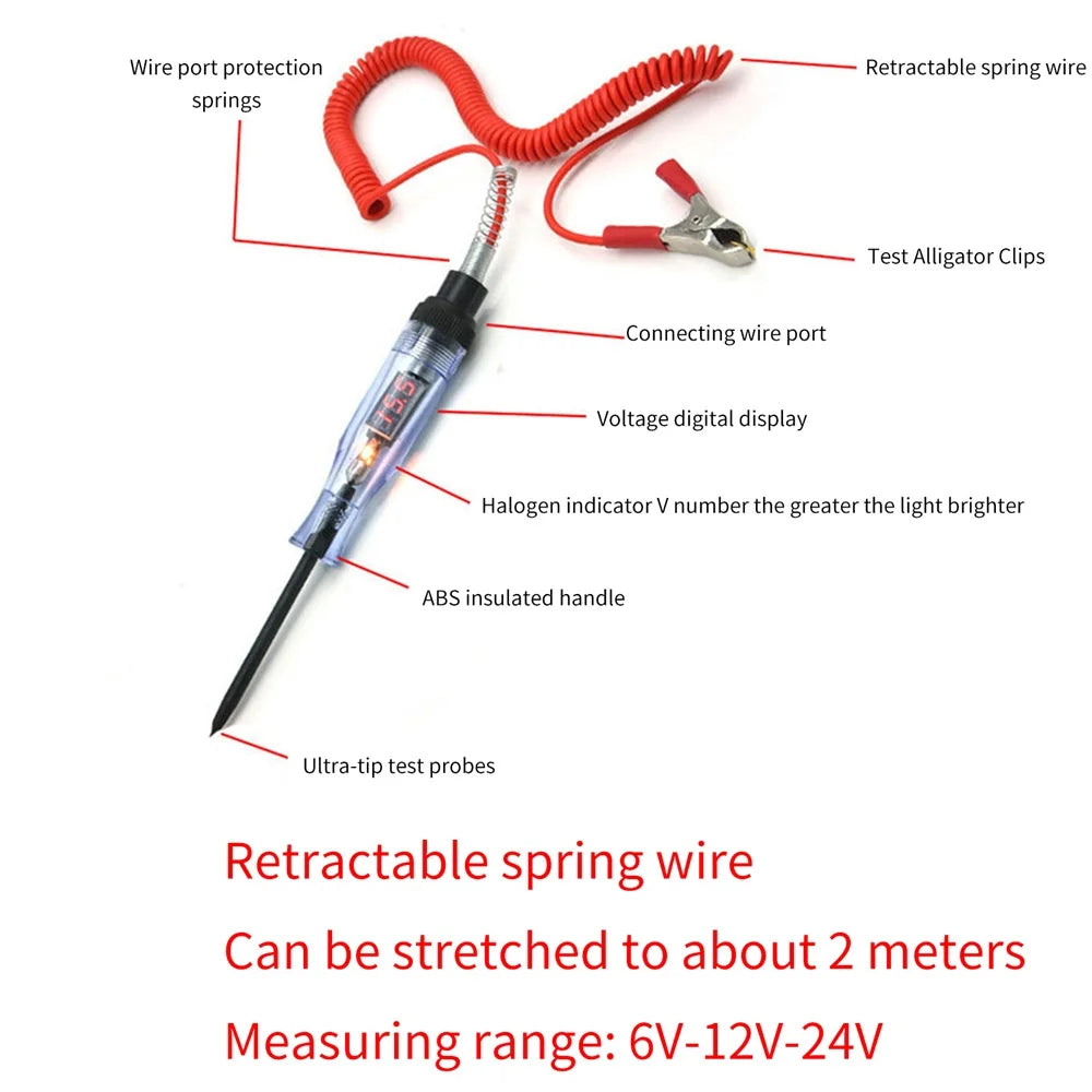 Automotive Voltage Circuit Tester Probe for Car Diagnostics  ourlum.com   