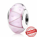 Colorful Heart Murano Glass Charm - Sterling Silver Pandora Jewelry Piece  ourlum.com LLZ006-PK  