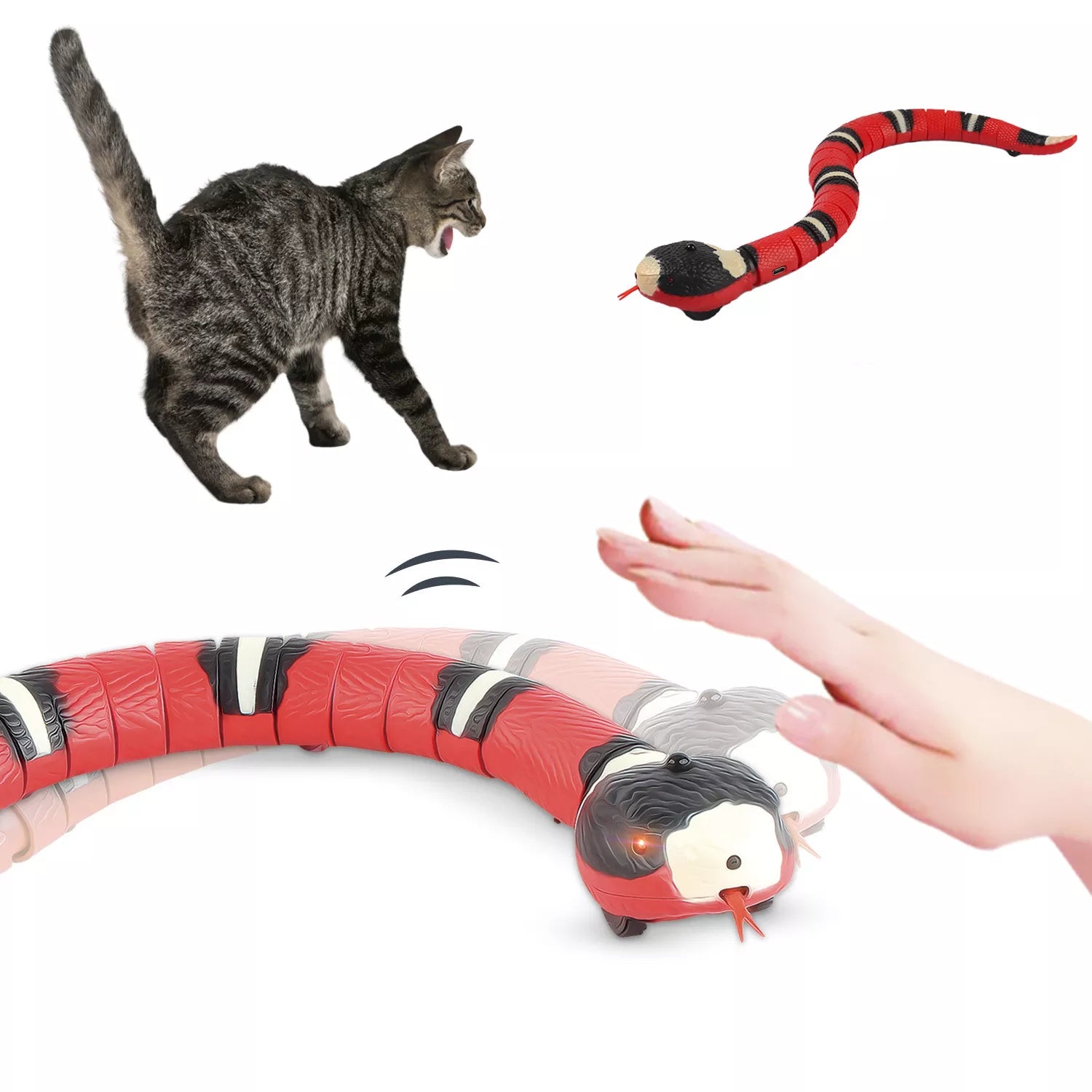 Smart Interactive Snake Cat Toy: Engaging USB Rechargeable Teaser for Pets  ourlum.com   