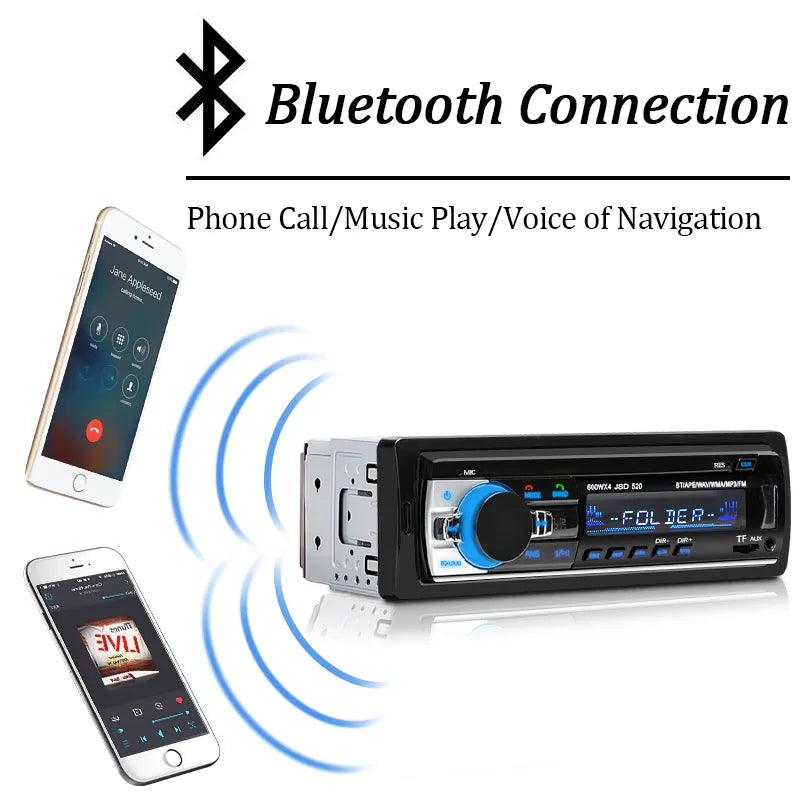 Car Bluetooth MP3 Player with FM Radio and USB/SD Input  ourlum.com   