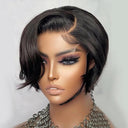 Short Bob Lace Frontal Pixie Cut Wig 100% Brazilian Hair