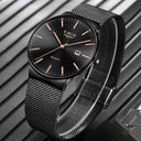 LIGE Men's Ultra Thin Fashion Watch Stylish Quartz Elegance