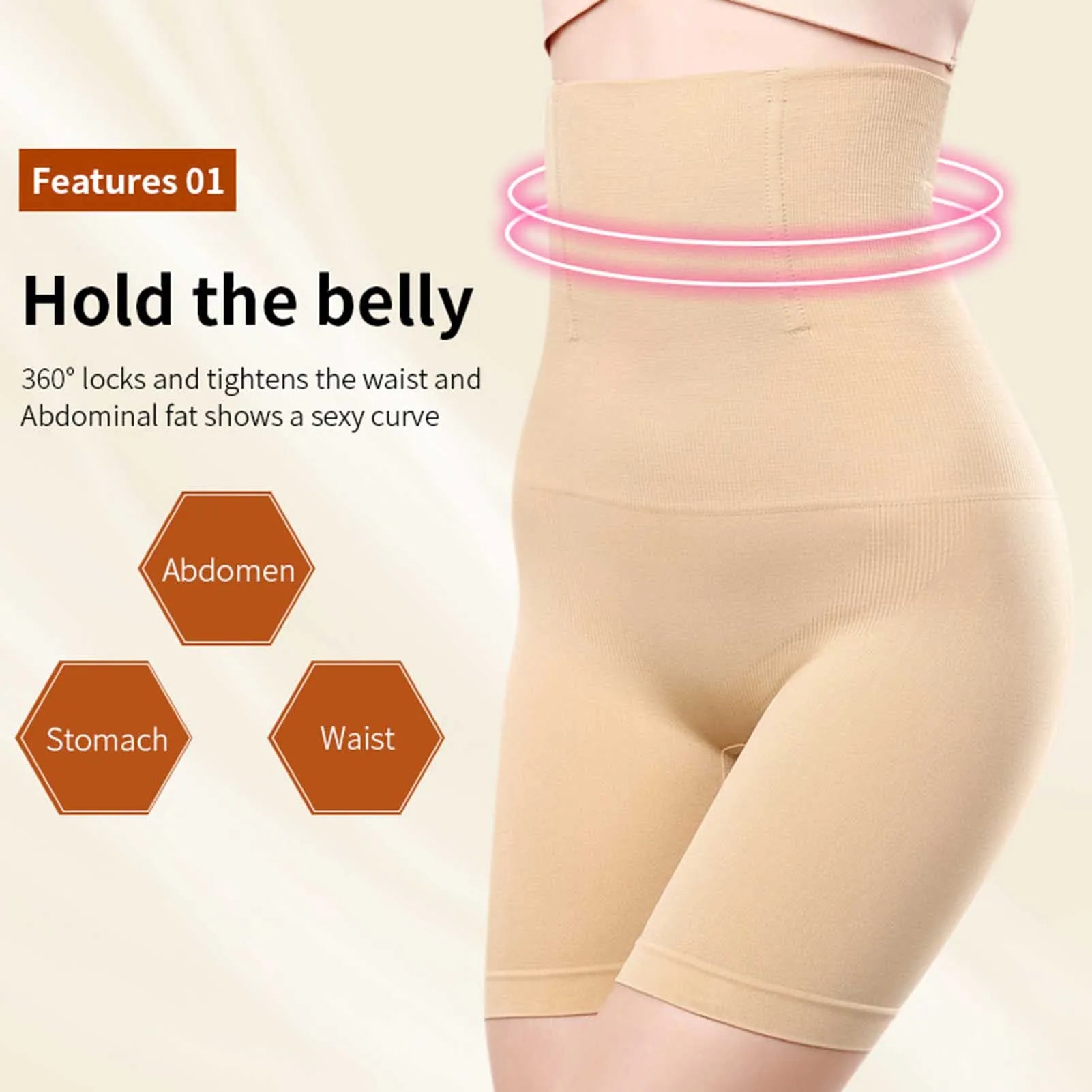 High-Rise Seamless Shapewear Pants for Women - Flatter Your Figure Comfortably