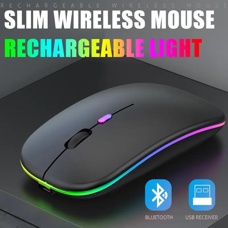 Bluetooth Wireless RGB Gaming Mouse: Enhanced Connectivity for Laptop PC Mac  ourlum.com   