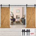 US 6.6FT/8FT/10Feet Sliding Barn Door Hardware Kit