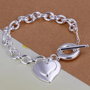 Sterling Silver Chain Bracelet Elegant Party Wedding Gift