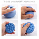 Silicone Shampoo Brush Head Scalp Massage Comb Hair Washing Comb Body Massage Brush Bath Shower Brush Salon Hairdressing Tool  ourlum.com   