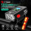 X-Tiger Bike Light Headlight Bicycle Lamp With Power Bank