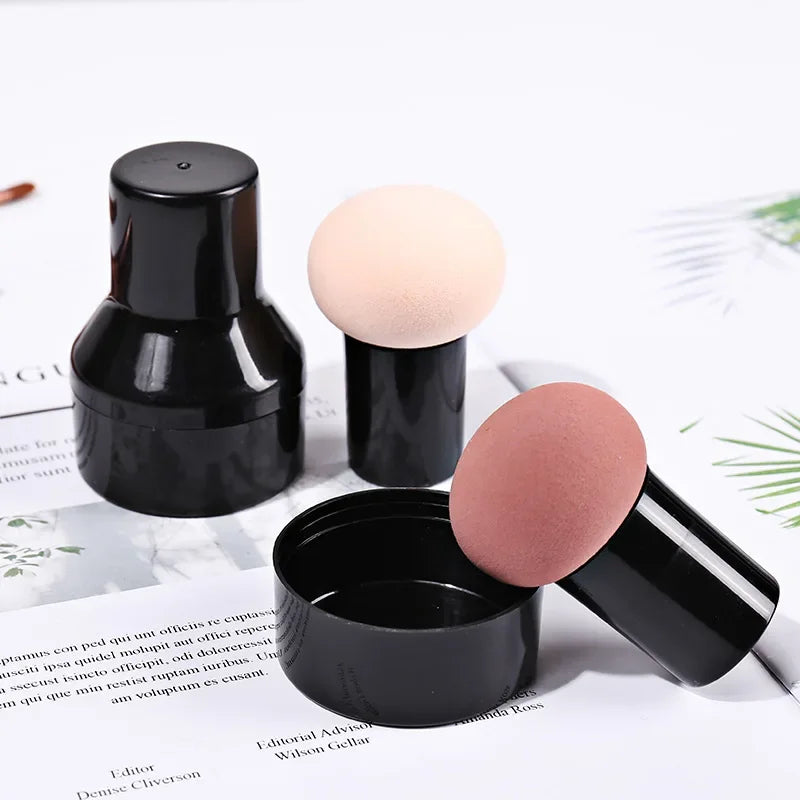 Mushroom Head Cosmetic Puff Foundation Makeup Sponge Powder Puff Smooth Sponge  Multi- Function Dry & Wet Beauty Makeup Tool  ourlum.com   