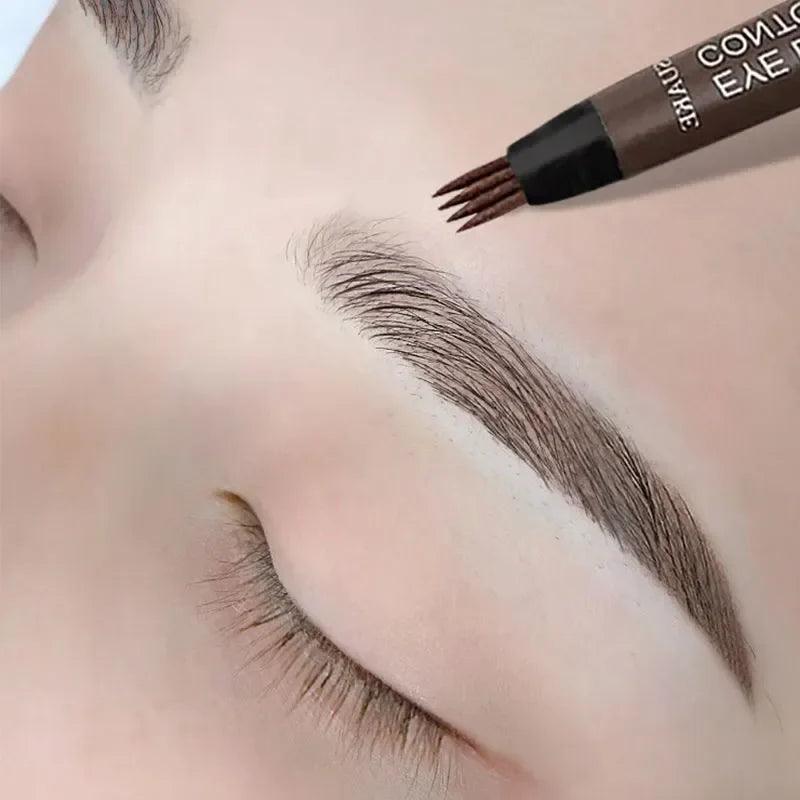 4 Point Eyebrow Pencil Maquillajes Para Mujer Waterproof Liquid Eyebrow Pen Makeup Long Lasting Cosmetic Microblade Brow Pencil  ourlum.com   