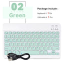 Mini Bluetooth Keyboard: Portable Ultra-Slim for iPad Android  ourlum.com green-no mouse  