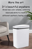 Bathroom Touchless Trash 12L Motion Sensor Trash Can