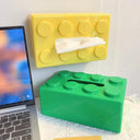 Building Blocks Tissue Box Organizer: Modern Wall-mounted Paper Holder & Face Towel Box  ourlum.com   