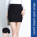 Chic Gray Elastic Skirt: Modern Woman's Fashion Upgrade