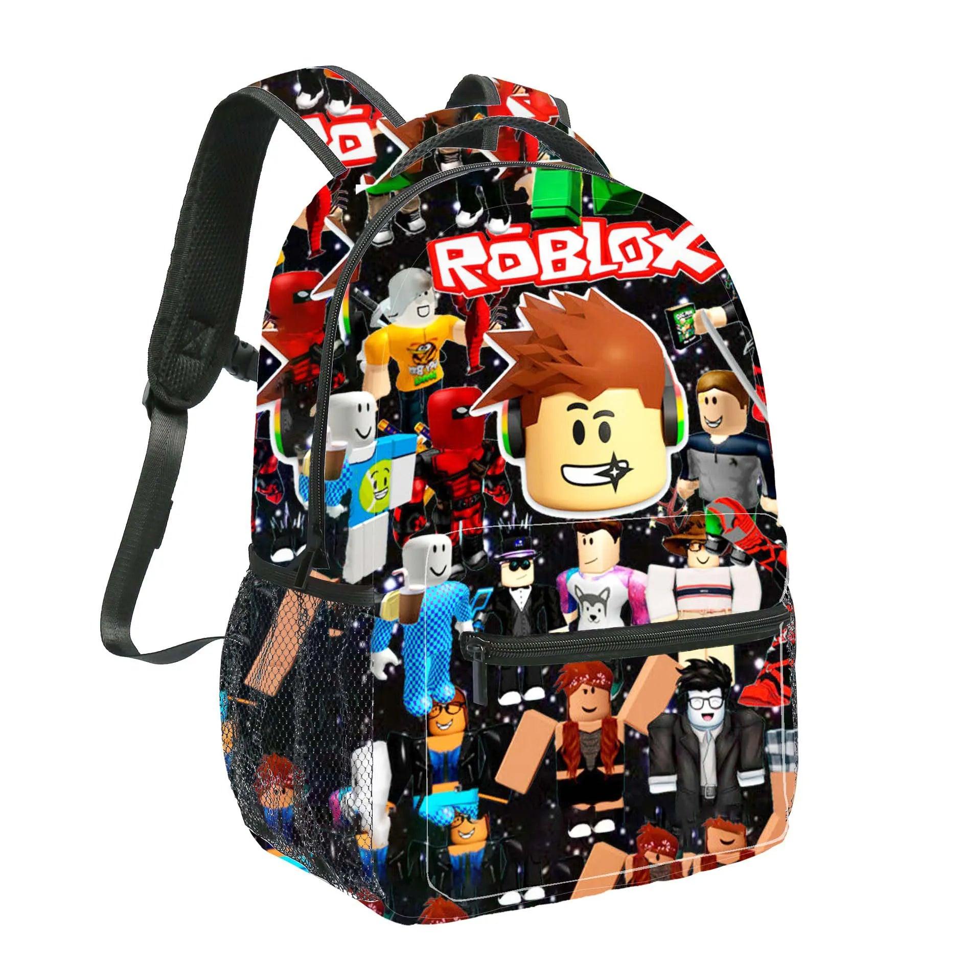 Roblox ROBLOX Schoolbag Backpack for Primary and Secondary School Anime Cartoon Birthday Gift for Girls Kids Boys  ourlum.com ROBLOX-1  