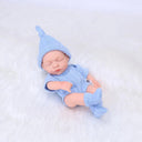 Silicone Reborn Dolls: Lifelike Baby Toys for Girls, Cute Mini Bebe Doll, Birthday Gift  ourlum.com sweater blue  