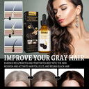 Gray to Black Hair Serum Natural Color Repair Treatment