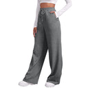 Women’s Drawstring Sweatpants Wide Straight Leg Casual Pants