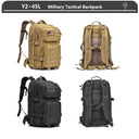 Tactical Backpack 3 Day Assault Pack Molle 38/45L Waterproof