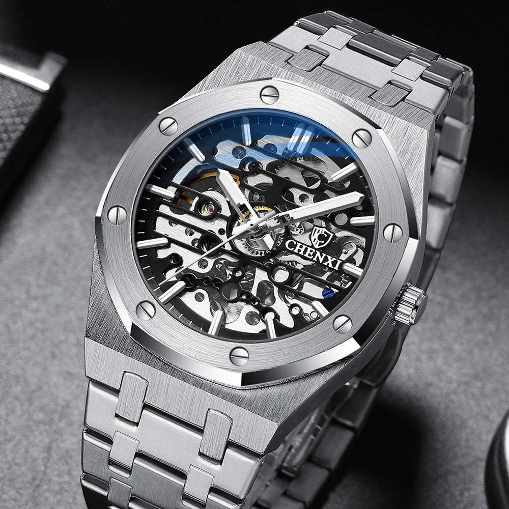 Elevate Your Style with the CHENXI Mechanical Tourbillon Mens Watch  OurLum.com   