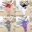 Luxurious Lace Waist Belt Thong Panties for Seductive Comfort