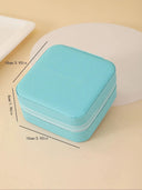 Portable Jewelry Storage Box Travel Organizer Case for Earrings Necklaces and Rings