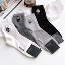 Charming Harajuku Gentleman Bear Socks Cozy Fun Fashion-Forward