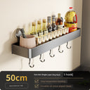 Suction Cup Punch-Free Wall Condiment Hook Rack Storage