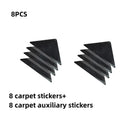 4/8pcs set Triangle Washable Rug Gripper Anti-slip Reusable Rubber Mat Non Slip Patch Tape for Tile Floors Carpets Corners Pad