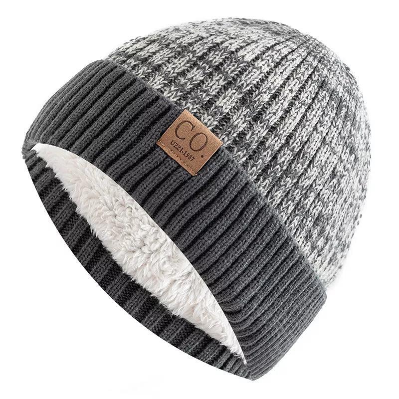 Stay Cozy in Style with Two-Tone Winter Hats - Fur Lined Beanie for Men and Women  ourlum.com   