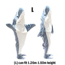 Cartoon Shark Blanket Hoodie Women Kigurumi Playsuit Cozy