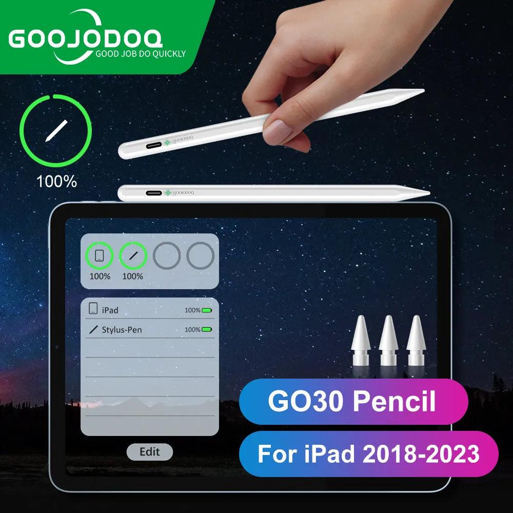 For Apple Pencil 2 1 iPad Pencil, GOOJODOQ Bluetooth Stylus Pen for iPad Pen Pro 11 12 9 Air 4 Air 5 2018-2023 for Apple Pencil  OurLum.com   