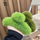 Crab Plush Fur Hair Clip: Trendy Accessory for Girls