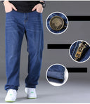 Man Jeans Big Size High Stretch Denim Fabric Large Size Pants