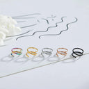 1PC 316L Stainless Steel Double Spiral Nose Hoop Ring