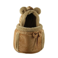 Chihuahua Winter Velvet Dog Carrier Backpack: Cozy & Stylish Travel Companion