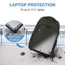 Stylish Anti-Theft Waterproof Laptop Backpack with USB Port