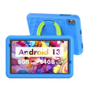 VASOUN Kids Tablet: Educational Android Quad Core Device with Dual Camera  ourlum.com us Blue 