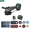 21V Brushless Angle Grinder Cordless 4 Inch Electric Tool