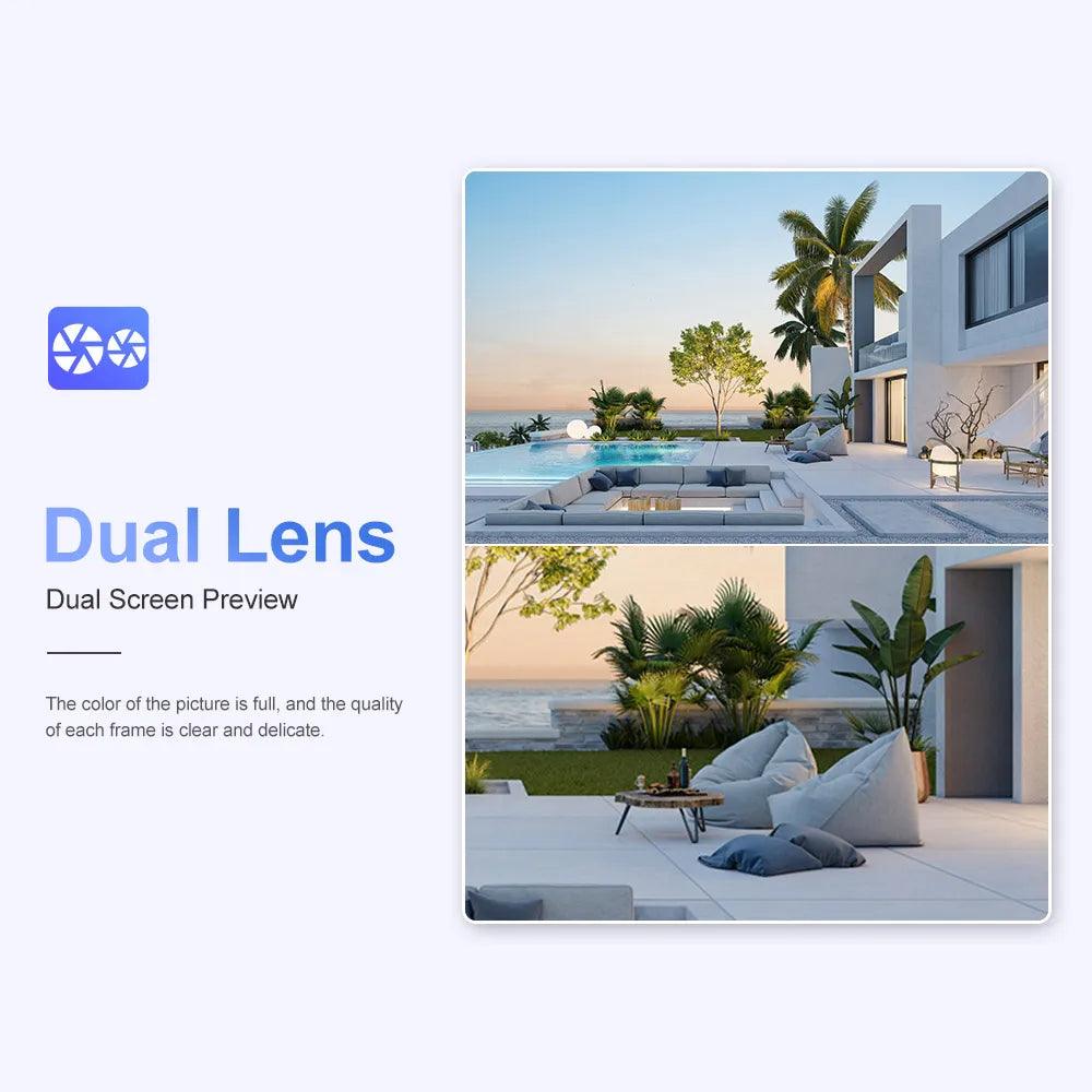 Solar Camera: Dual Lens Security Cam with Humanoid Tracking & 4K Resolution  ourlum.com   