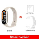 Mi Band 8 Blood Oxygen Tracker: Advanced Health Monitoring & Fitness Trends  ourlum.com Gold N White Strap CHINA 