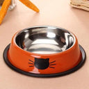 Stainless Steel Cat Feeding Bowl Durable Non-slip Pet Bowl