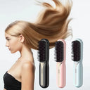 Cordless Electric Hair Brushes Straightener Brush Styler