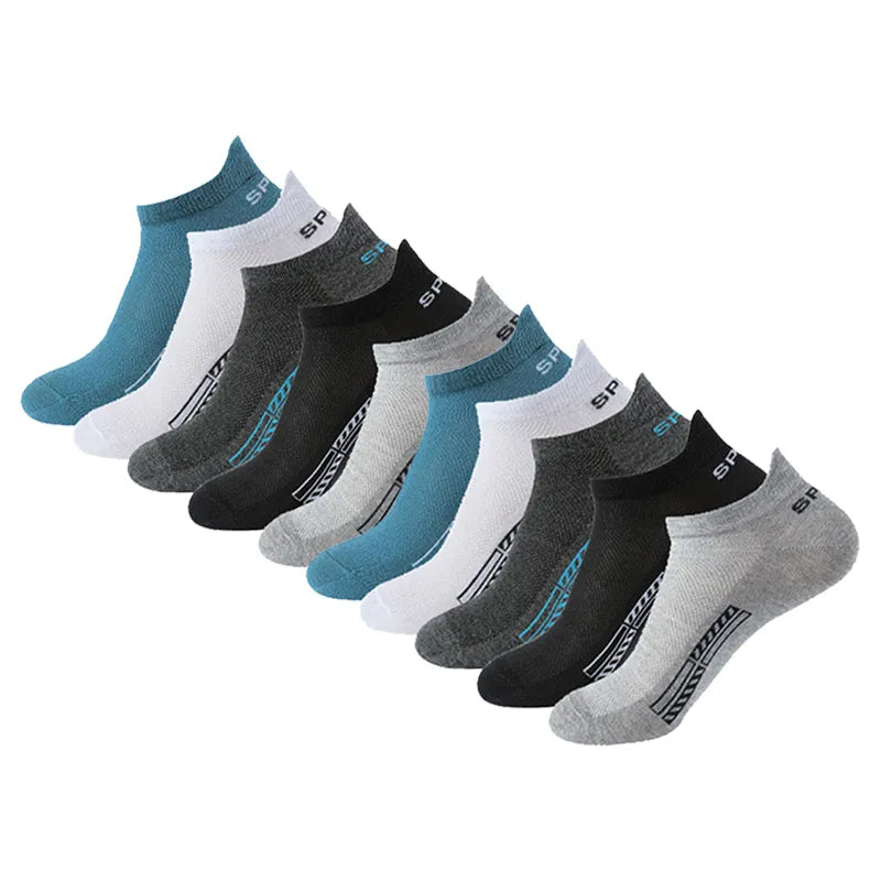 Breathable Mesh Cotton Crew Socks Set for Men and Women - Pack of 10  Our Lum   