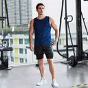 2024 Summer New Camo Running Double Layer Shorts for Men