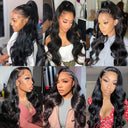 32-34 Inch Luxury Body Wave Lace Front Wig Remy Hair